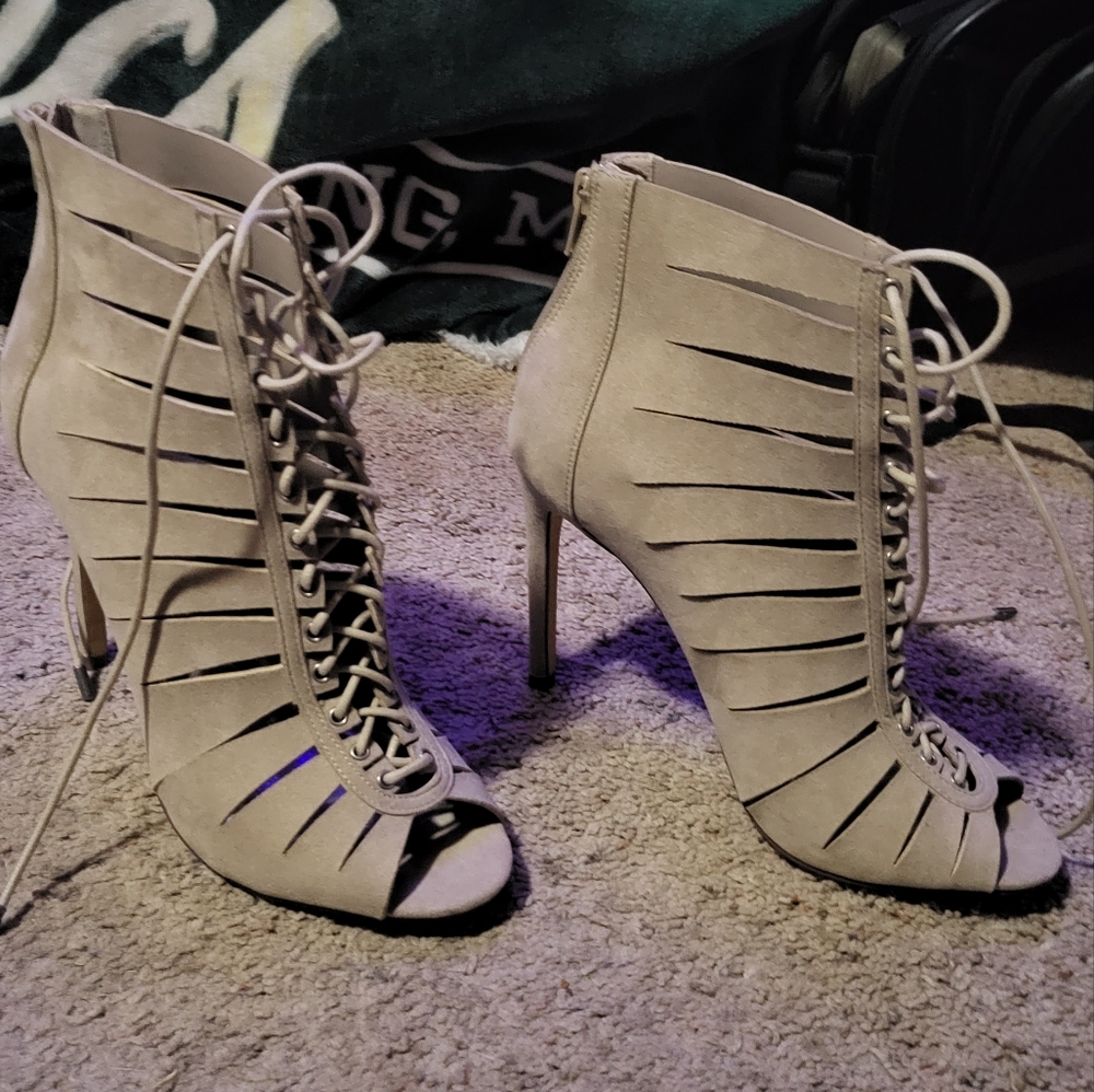 Open toed high heels